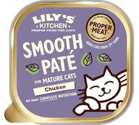 Lily’s Kitchen Mature Wet Cat Food Tray Chicken Paté Grain-free Recipe 19 x