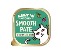 Lily’s Kitchen Smooth Paté Chicken with Game, Wholesome, Complete Nutrition, Cat Wet Food (18X85g) Tray, for Adult Cats, Grain-free Recipe With Natural Ingredients, With Freshly Prepared Meat & Offal