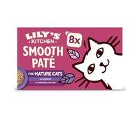 Lily’s Kitchen Smooth Paté for Mature Cats, Nutritionally Balanced, Senior Cat Wet Food Multipack (32x85g) Trays, Tailored for Senior Cats, Grain-free Recipe, With Natural Ingredients