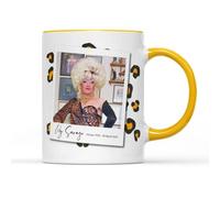Lily Savage Mug Tea Coffee Cup - RIP Rest in Peace Tribute Comedian Broadcaster Drag Queen Actor Writer TV Adopt Dogs Paws Battersea Gifts Presents (Golden Yellow Handle)