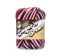 Sugar'N Cream Yarn - Ombres-Red, White & Blue