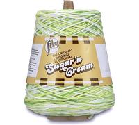 Lily Sugar N Cream Cones Key Lime Pie Yarn - 1 Pack of 14oz/400g - Cotton - #4 Medium - 706 Yards - Knitting, Crocheting & Crafts