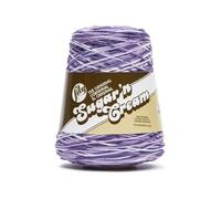 Lily Sugar N Cream Cones Purple Haze Yarn - 1 Pack of 400g/14oz - 100% Cotton - #4 Worsted (Medium) - 674 Yards - Knitting/Crochet