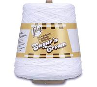 Lily Sugar N Cream Cones White Yarn - 1 Pack of 14oz/400g - Cotton - #4 Medium - 706 Yards - Knitting/Crochet