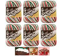 Lily Sugar n' Cream Mistletoe Holiday 6 Pack Bundle 100 Percent Cotton Medium 4 Worsted with 3 Christmas Patterns (Holiday 4)