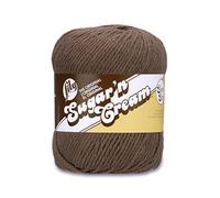 LILY Sugar 'N Cream Yarn 100% Cotton, Warm Brown 70.9g