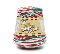 Lily Sugar'N Cream Cones Mistletoe Yarn - 1 Pack of 400g/14oz - Cotton - 4 Medium - Knitting/Crochet