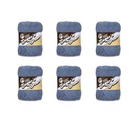 Lily Sugar'N Cream Super Size Blue Jeans Yarn - 6 Pack of 113g/4oz - Cotton - 4 Medium (Worsted) - 200 Yards - Knitting/Crochet