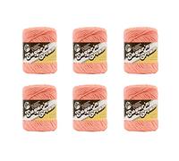 Lily Sugar'N Cream Yarn, 6 Pack, Tea Rose 6 Count