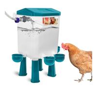 Lilyang Poultry Waterer, Float-Controlled Automatic Chicken Waterer with 60 Inch Water Hose (One End 3/4''), Suitable for Quail Duck Turkey
