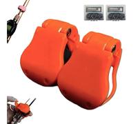 Lilybady Multifunctional Rod Holder, Portable Fishing Pole Holder for Ground Prevents Entanglement and Bumps, That Only Needs to Be Clamped & Snapped to Secure the Lure Rod (Orange*2)