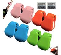 Lilybady Multifunctional Rod Holder, Portable Fishing Pole Holder for Ground Prevents Entanglement and Bumps, That Only Needs to Be Clamped & Snapped to Secure the Lure Rod (8pcs)