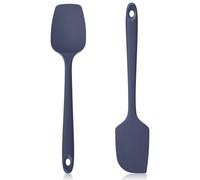 Lilybeam 600ºF Heat Resistant Silicone Spatula Set of 2, Midnight Blue