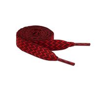 Lilybekind 3/5" Thick Fat Shoelaces Extra Wide Flat Shoe Laces Cool Shoestrings For Boots Sneaker Athletic Tennis, Red, 140 cm