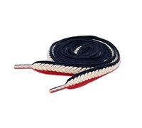 Lilybekind 3/5" Wide Thick fat shoe laces for sneakers boots flat replacement shoelaces shoe strings, Red White Blue, 140 cm