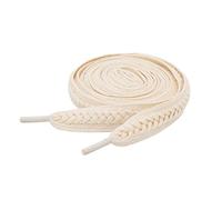 Lilybekind 3/5" Wide Thick fat shoe laces for sneakers boots flat replacement shoelaces shoe strings, Cream, 140 cm