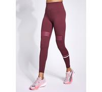 Lilybod female Coco Striped High Waisted 7/8 Leggings - Burgundy, Burgundy