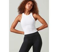 Lilybod Harmony Cotton Rich Racer Back Vest Top White