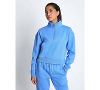 Lilybod No Limits Rihanna Cotton Rich Half Zip Sweat-shirt Blue