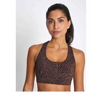Lilybod Women's Frankie Cloud-Core Sports Bra Printed - Mousse - XS - Brown