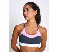 Lilybod Women's No Limits Sports Bra - Charcoal/White/Pink - Grey - Size: Medium