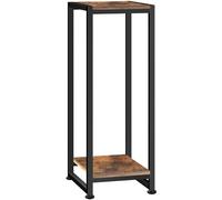 Lilybud--lily 2 Tier Wood Square Plant Stand Brown