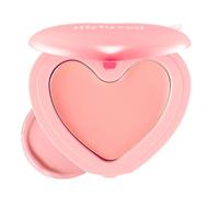 lilybyred Luv Beam Ch alm | Heart-Shaped Korean Cream Blush, Semi-Matte Finish, Long-Lasting, Blendable & Buildable, Soft Creamy Texture, Lightweight, Natural Flush, 0.12 oz. (06 Fluffy Peach)