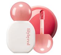 lilybyred Sugar Wrapping Tint Gloss, 0.21 oz. | Korean Glassy Lip Stain, Smooth Glaze Finish, Lightweight & Non-Sticky, No-Darkening Color Stay, Ceramide-Infused Lip Care (01 Peach Syrup)