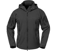 Lilychan Men’s Military Soft Shell Tactical Jacket Outdoor Sports Hunting Army Waterproof Outerwear Coat (Black, Medium)