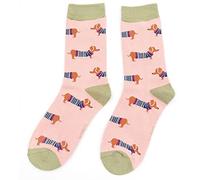 LilyRosa® Dachshund Socks Ladies Sausage Dogs Bamboo Cotton Blend Cute Socks One Pair