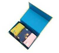 LilyRosa® Flower Socks Ladies Floral Bamboo Socks 3 Pairs Gift Box