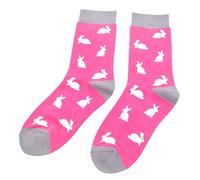 LilyRosa® Rabbit Socks Ladies Bunny Rabbits Bamboo Cotton Blend Cute Socks One Pair