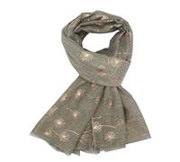 LilyRosa Rose Gold Dandelion Scarf Silver Grey Pink Olive Green Duck Egg Blue Denim