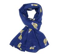 LilyRosa Womens Bluetit Bird Scarf Duck Egg Blue Navy Teal Pink (Navy Blue)