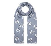 LilyRosa Women's Silver Grey Penguin Scarf Happy Feet Penguins Birds Scarves Wrap Shawl Peony (Grey)