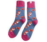 LilyRosa Women's Winter Socks Girls Ladies 3-7 Women MIss Sparrow Novelty Ankle Socks Adult (Fox)