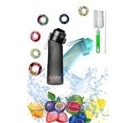 LiLys CREATIONS 2x 650ml Tritan Water Bottles - Reusable BPA-Free Leakproof Scented Bottles with 12 Scent Inserts & 4 Brushes - Gym Travel School Hydration Set - 2 Pack