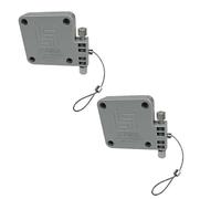 Lily's Home Automatic Door Closer - Sliding Screen Auto Door Closer. Storm Door, Windows and Cabinet Doors Closer, Punch-Free and with Full Control on the Closure Speed and Strength. (2 Pack Gray)