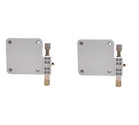 Lily's Home Automatic Door Closer - Sliding Screen Auto Door Closer. Storm, Gate, Windows and Cabinet Doors Closer, Punch-Free and with Full Control on the Closure Speed and Strength. (2 Pack - White)