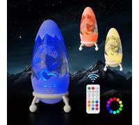 Lily's Home Dinosaur Night Light Lamp for Kids Room 1PC - 12-Color Remote Control, Bubble Design, Adjustable brightness - 9.8'' H - USB Powered - Ideal for Children's Decor & Gifts, Birthday & Holiday