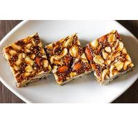 Lily's Indian Vegetarian Cuisine, Anjeer Halwa Made With Almond, Cashewnuts, Figs serve in multi pieces (4)