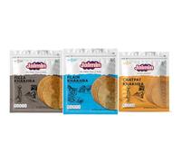 Lily's Indian Vegetarian Cuisine Present Combo pack of Jaimin Khakhra Variety Pack of 3 (1, Pizza, Plain, chatpat)