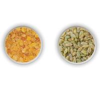 Lily's Indian Vegetarian Cuisine Present Golden Raisins and Green Raisins, (700 Gram) Pack of 2