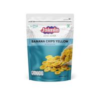 Lily's Indian Vegetarian Cuisine Present Jaimin Banana Chips Yellow, Salty Yellow Banana Chips, 200g pack of 1 (Pack of 3, Banana Chips Yellow)