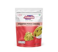 Lily's Indian Vegetarian Cuisine Present Jaimin Khatta Mitha Sweet and Salty Savoury Mix, 200g, Assorted Indian Snack Variety Pack of 1 (1, Roasted-Poha-Chevda)