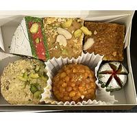 Lily's Indian Vegetarian Cuisine Present Multi Pack of Sweet Which have Kaju cassata-Maghaj-Mohanthal-Marble Tikki-Boondi Ladoo-Kaju Komal Total 6 Piece (Each sweet 1 Piece)