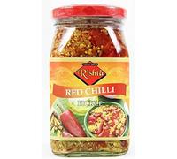 Lily's Indian Vegetarian Cuisine Present Rishta Mango Pickle Assortment, Mango Gunda, Chhundo, Mild and Hot Varieties, Green Chilli and Red Chilli Pickles (Red Chilli)