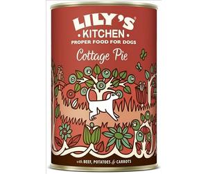 Lily's Kitchen Beef, Potato & Vegetable Dinner for Dogs 400g each tin (Pack of 3)