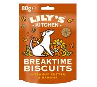 Lily's Kitchen Breaktime Biscuits with Peanut Butter and Banana. 8 x 80g. Dog Treats for Everyday Use and Rewards, Made with Natural Ingredients. Cru