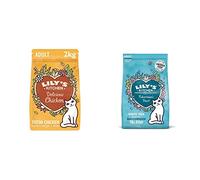 Lily's Kitchen Cat Fisherman's Feast White Fish with Salmon Dry Food 2 kg & Chicken Casserole Complete Adult Dry Cat Food (2 kg)